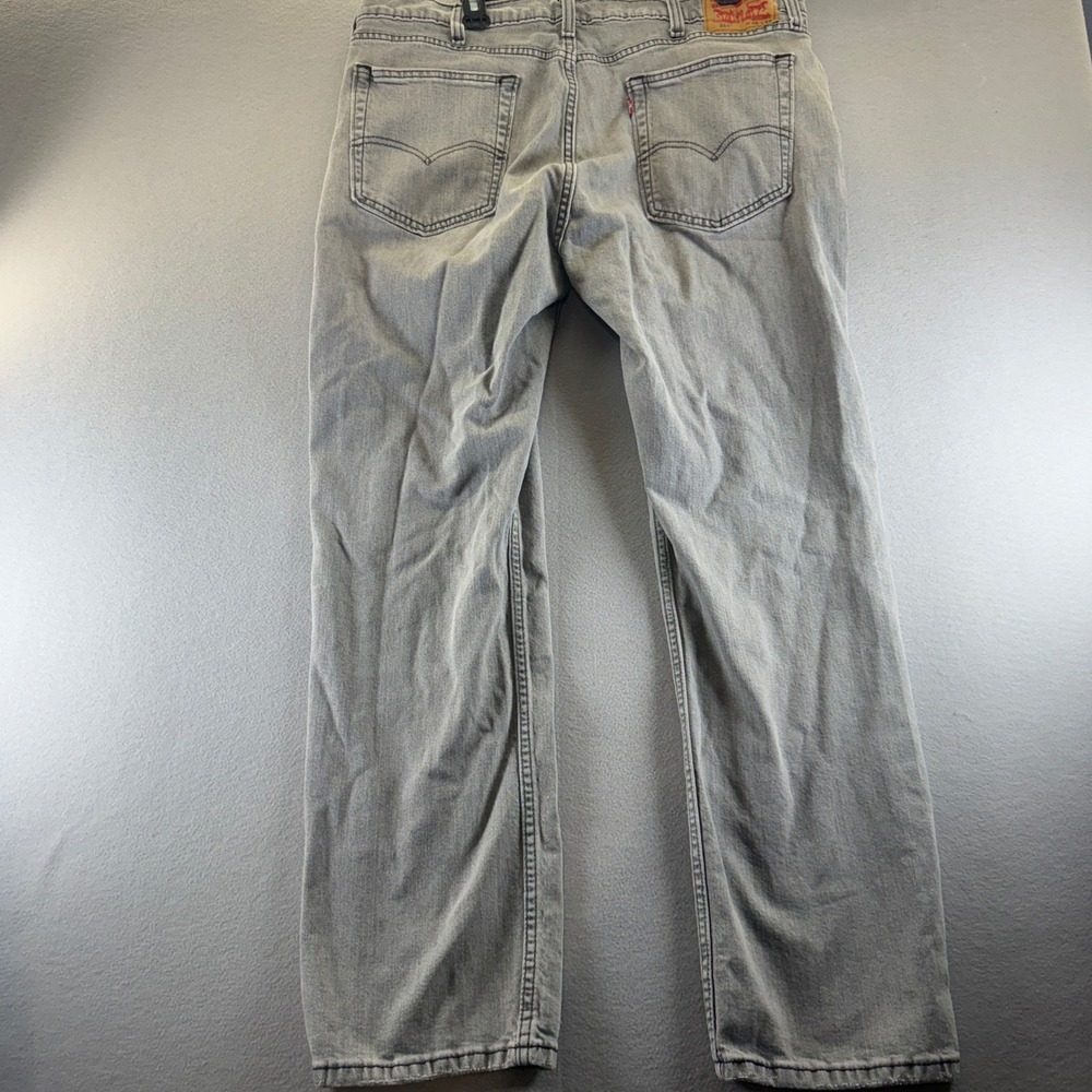 Levis 514‎ Straight Fit Grey Denim Jeans Mens W38 L32 Classic Casual Pants - Picture 4 of 6